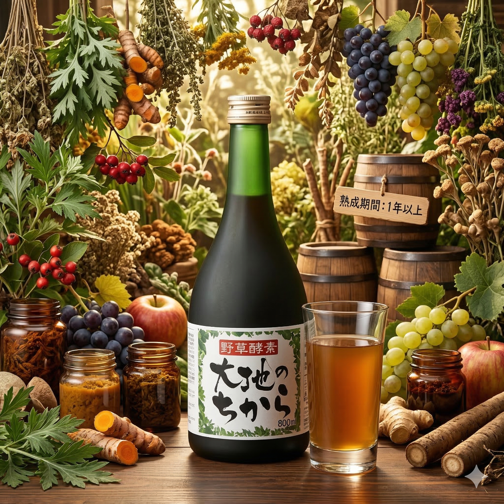 80種類の天然植物から作った酵素ドリンク