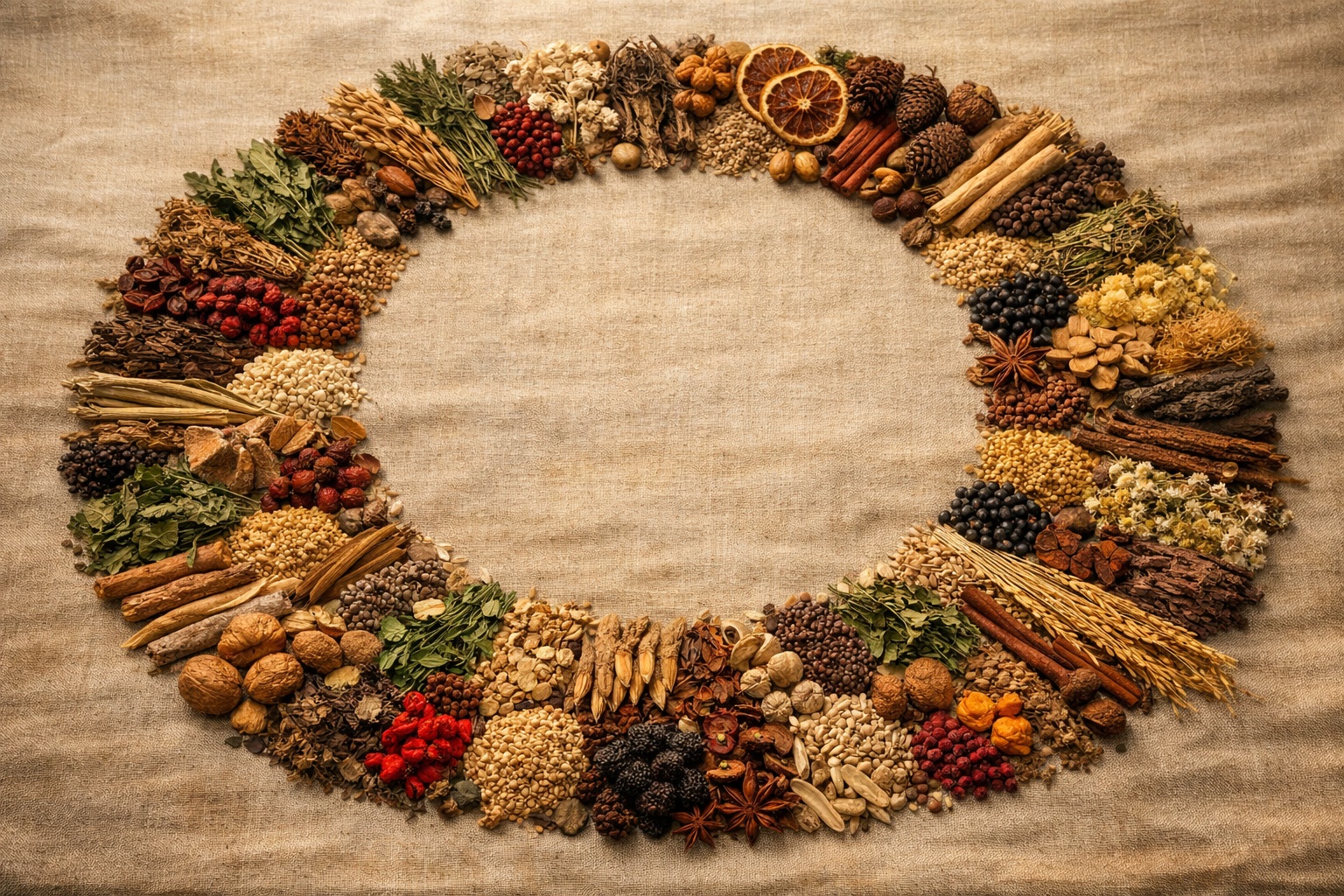 厳選された天然素材の数々